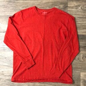Jerzee’s Mens long sleeve t-shirt - Red - Large
